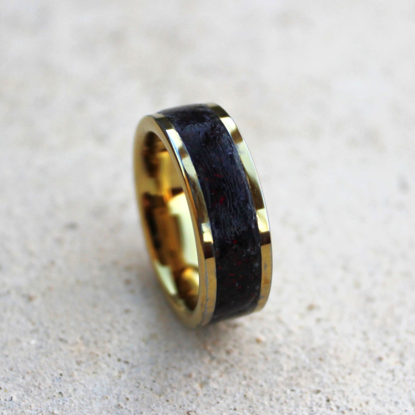 The Inlay - Gold Plated Stone Inlay Rings