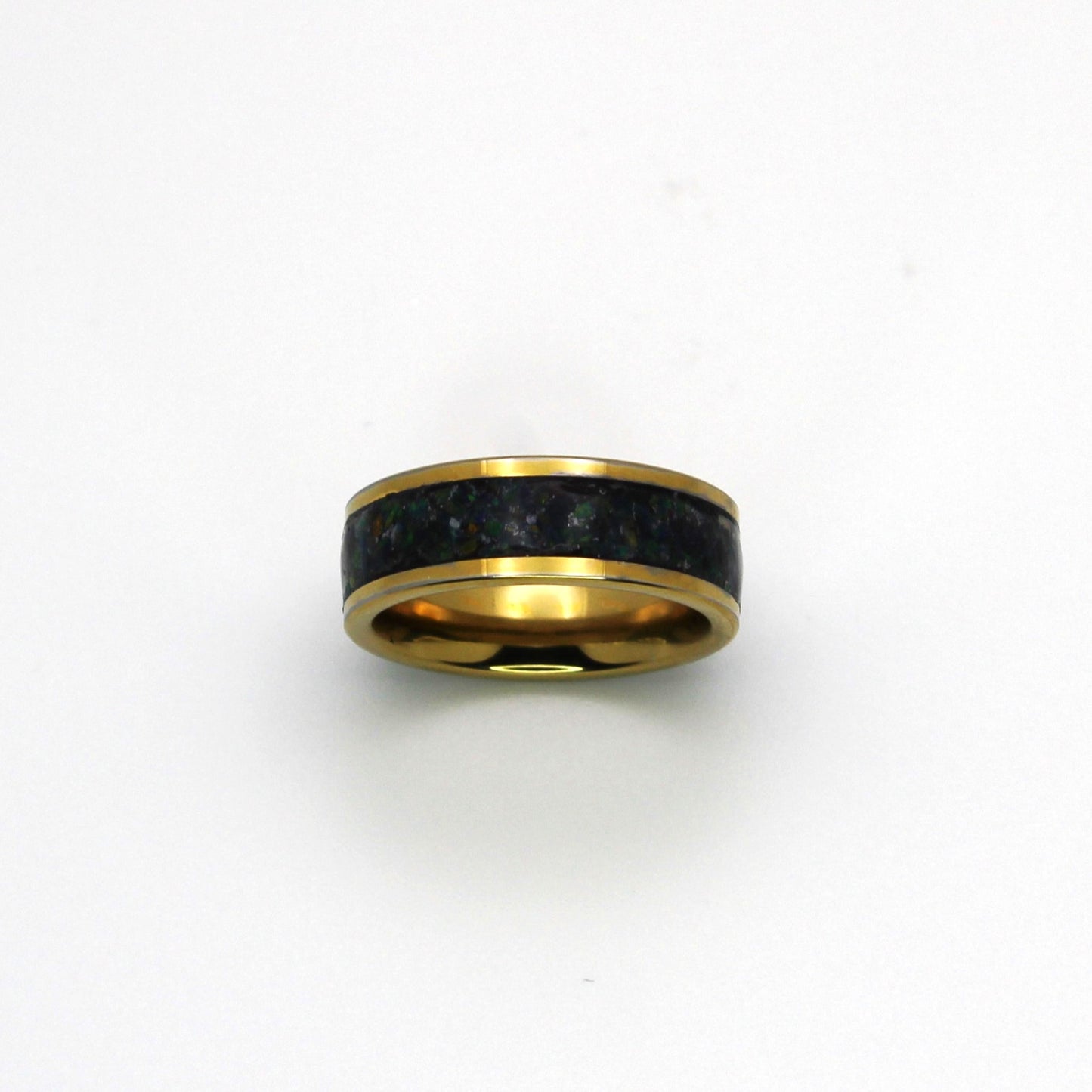 The Inlay - Gold Plated Stone Inlay Rings