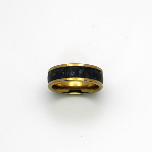 The Inlay - Gold Plated Stone Inlay Rings